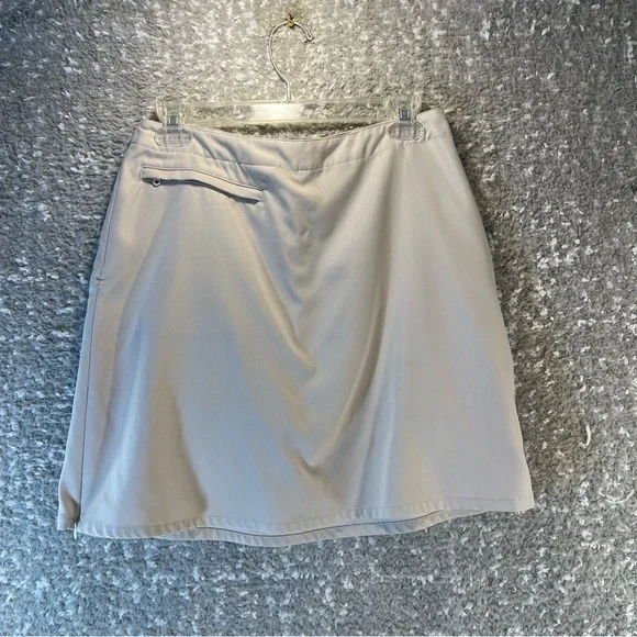 Patagonia Women's Size 6  Skort Khaki Gray Skirt Short Side Zip Polyester - Picture 2 of 11